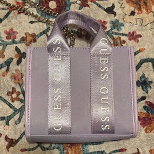 Guess Lavender Mini Bag with Chain Strap